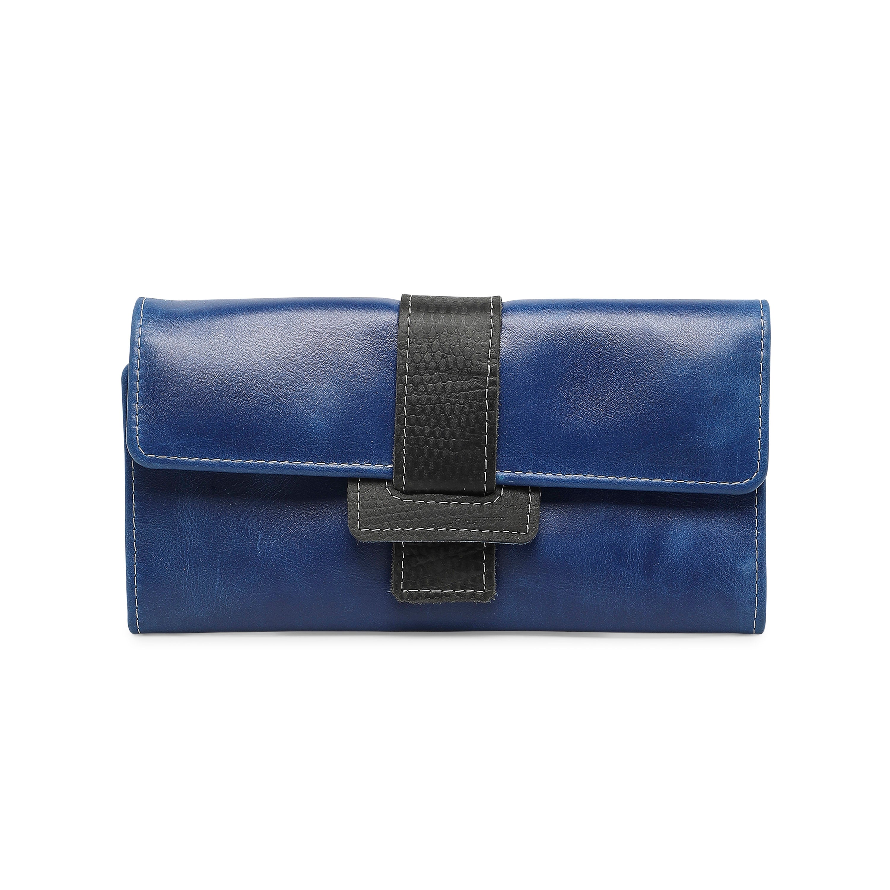 Buy Arabica Women s Blue Leather Clutch Online in UAE at Best Price Nomadic Camel