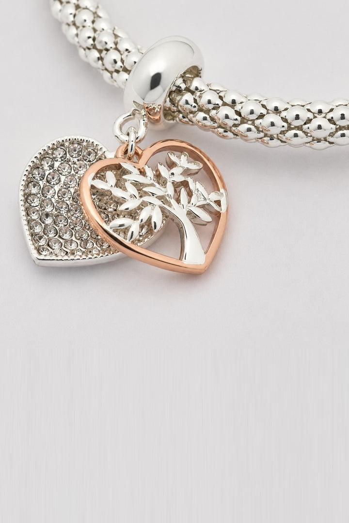 Tree of Life Sterling Silver Zircon Bracelet