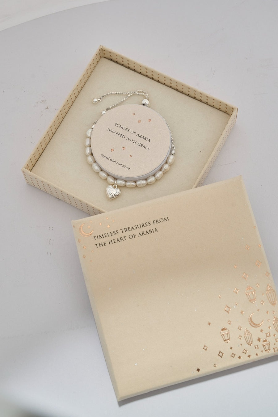 Pearly Sterling Silver Zircon Bracelet