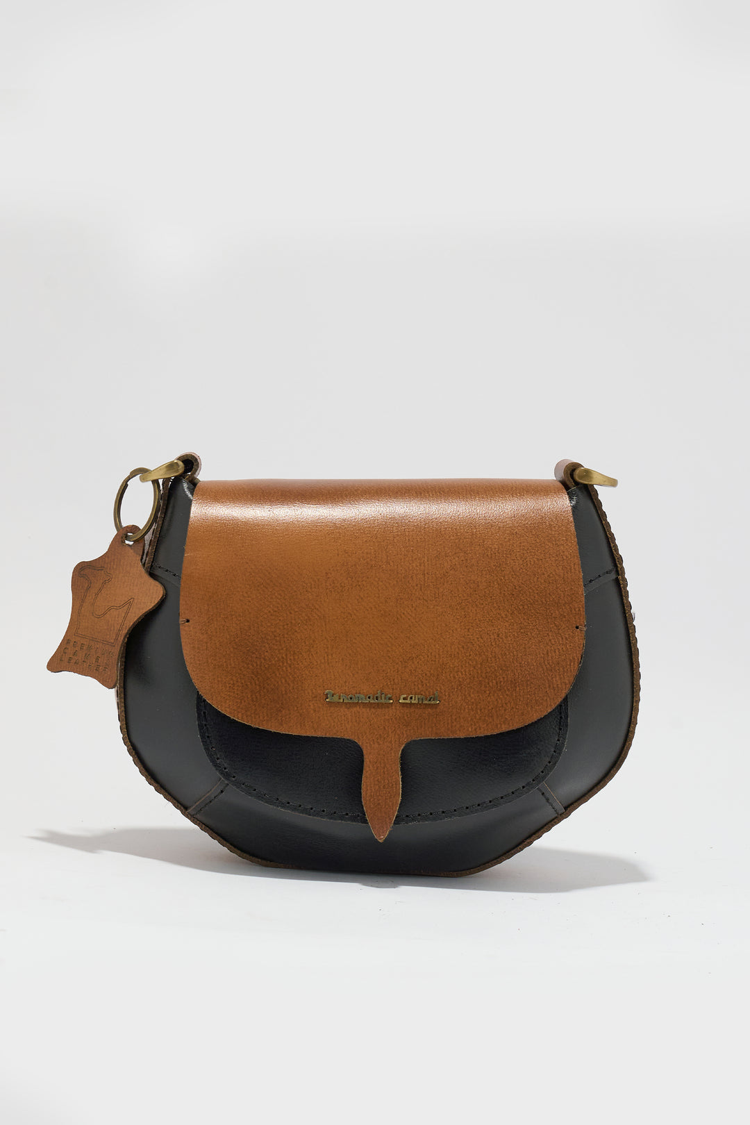 Lina Genuine Leather Handbag - Brown