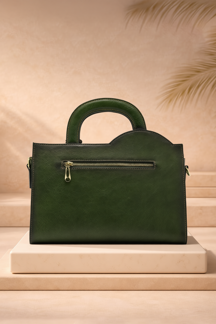 Mistique Women's Genuine Leather Handbag - Emerald