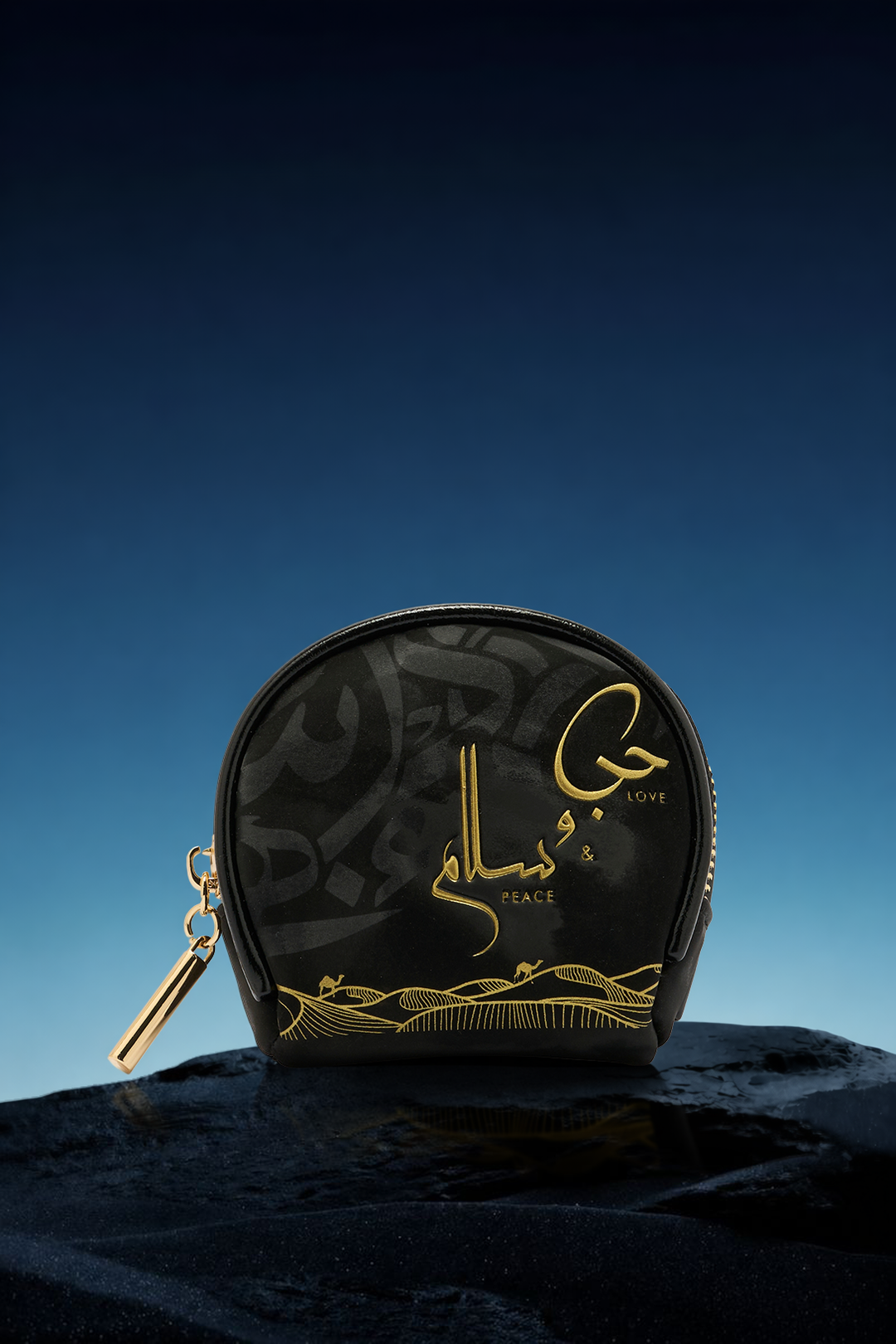 Love & Peace Dome Purse – Black