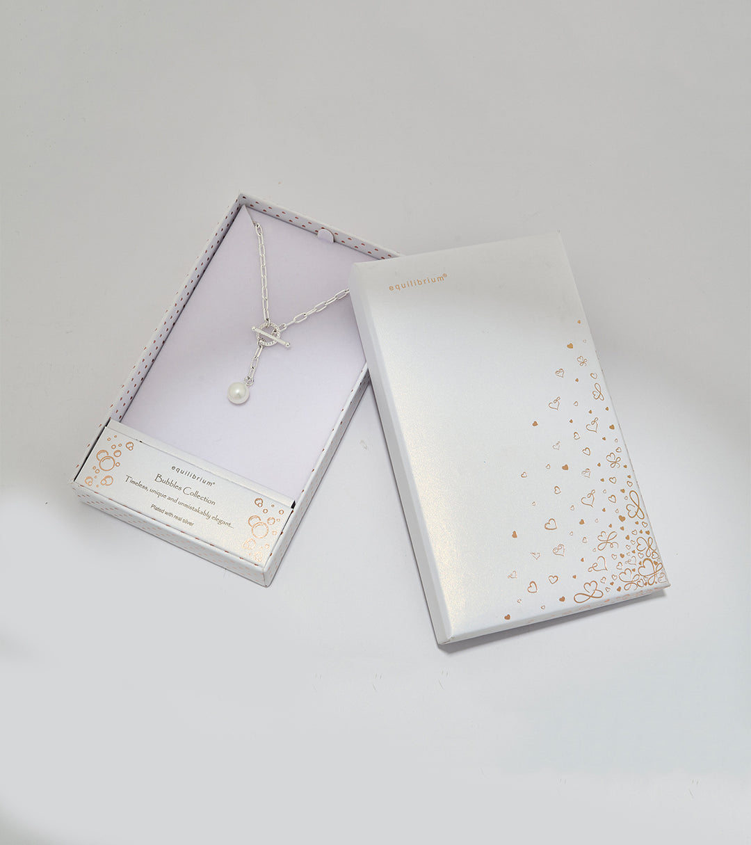 Pearl Sterling Silver Zircon Necklace