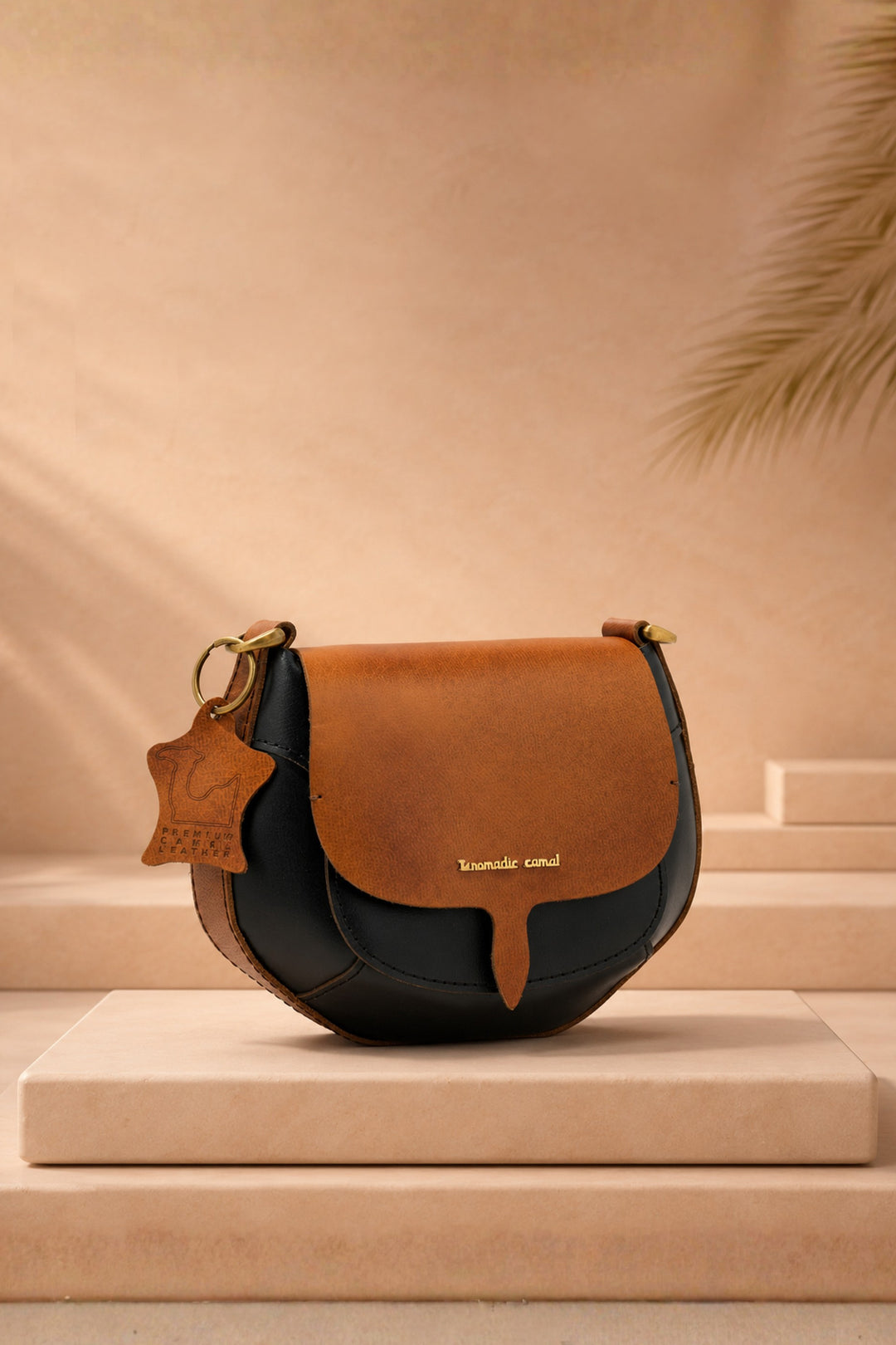 Lina Genuine Leather Handbag - Brown