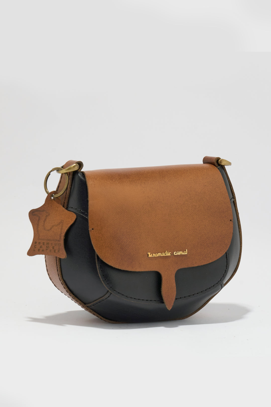 Lina Genuine Leather Handbag - Brown