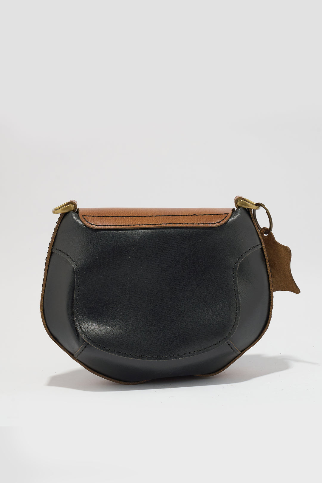 Lina Genuine Leather Handbag - Brown