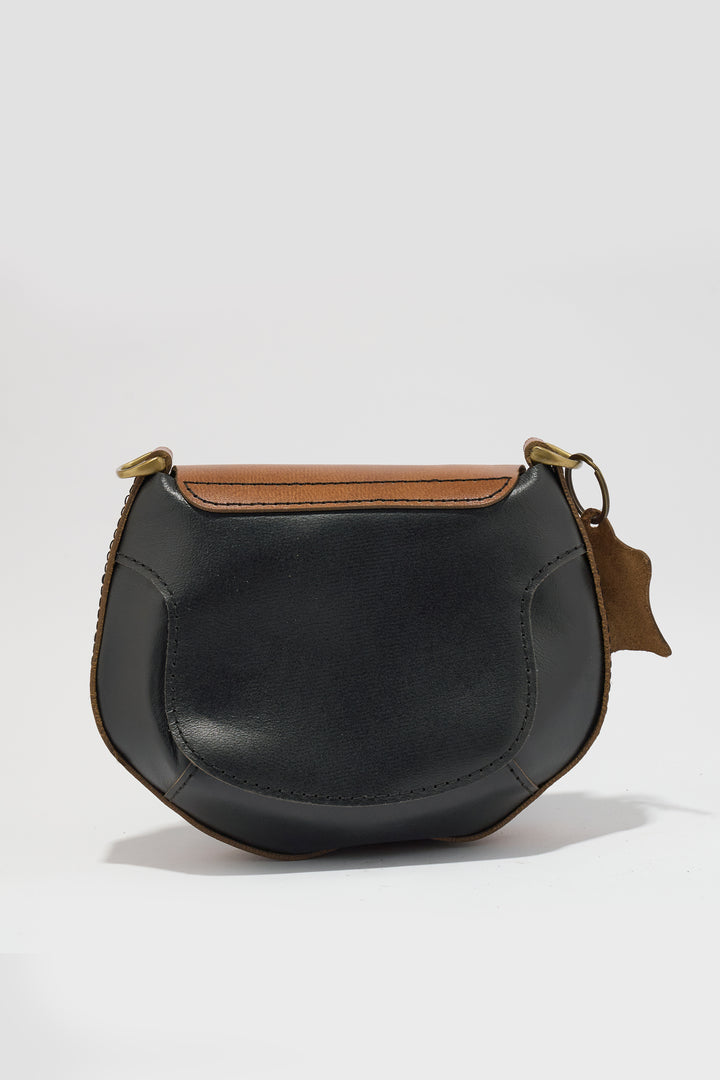 Lina Genuine Leather Handbag - Brown