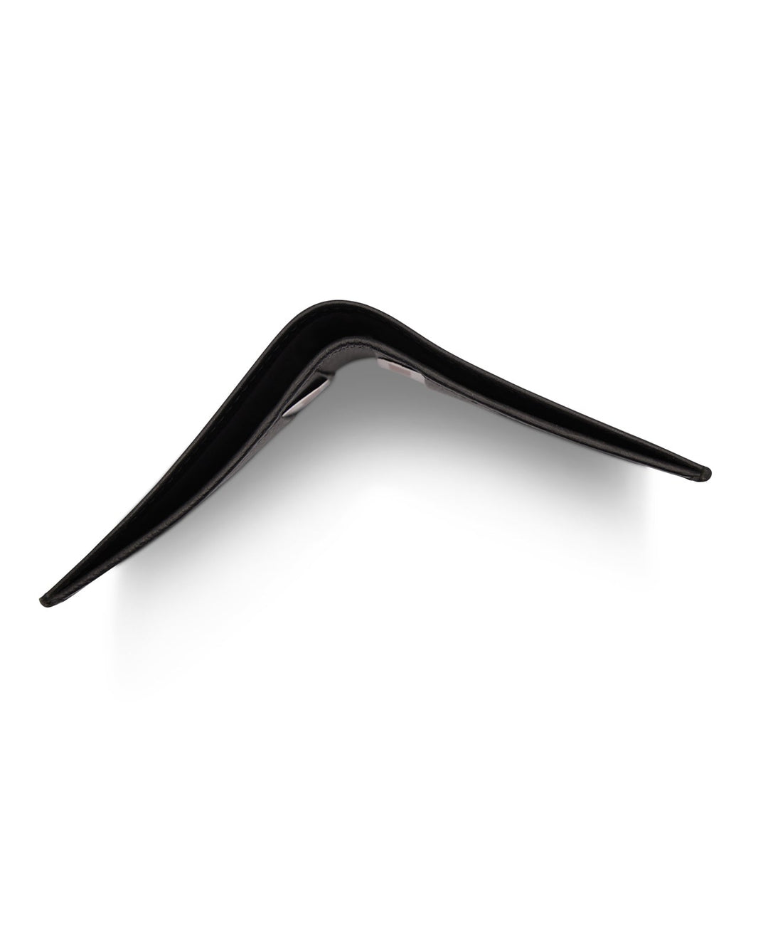 Men's Bi Fold Extra Slim Wallet Grainy Black Genuine Leather RFID Blocking