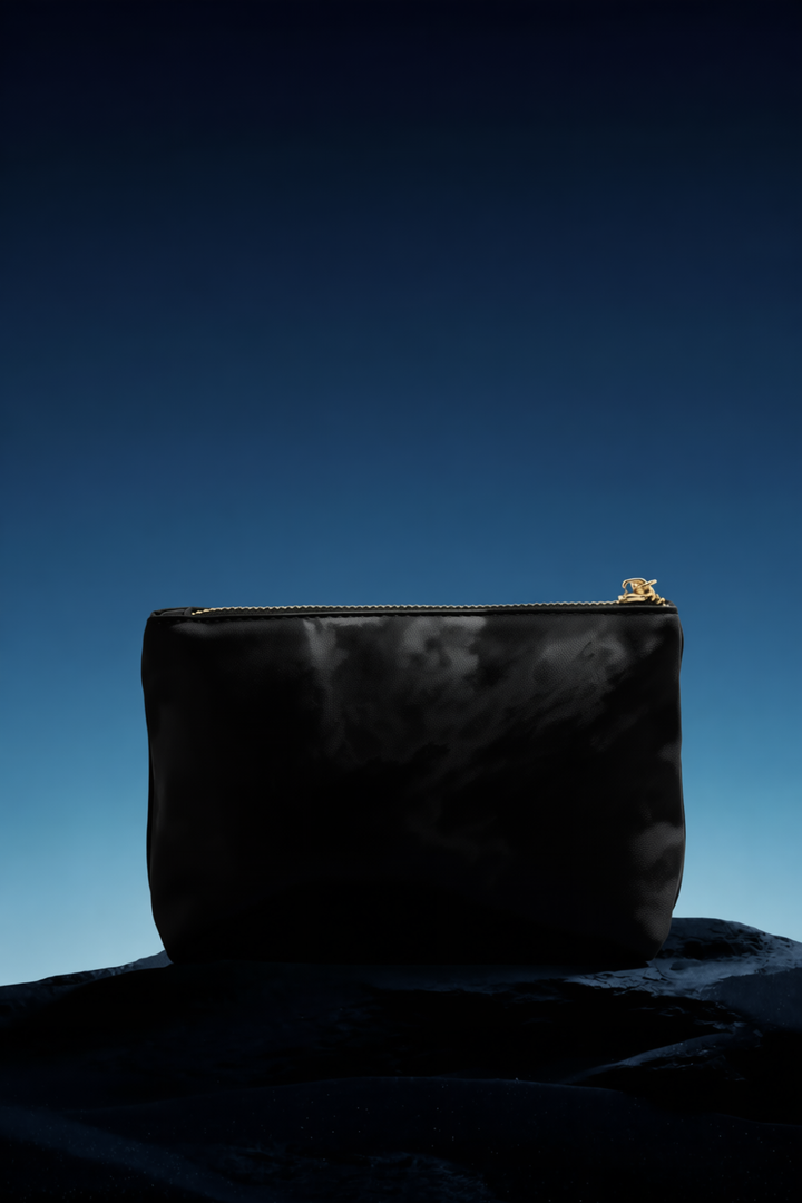 Love & Peace Flat Pouch – Black