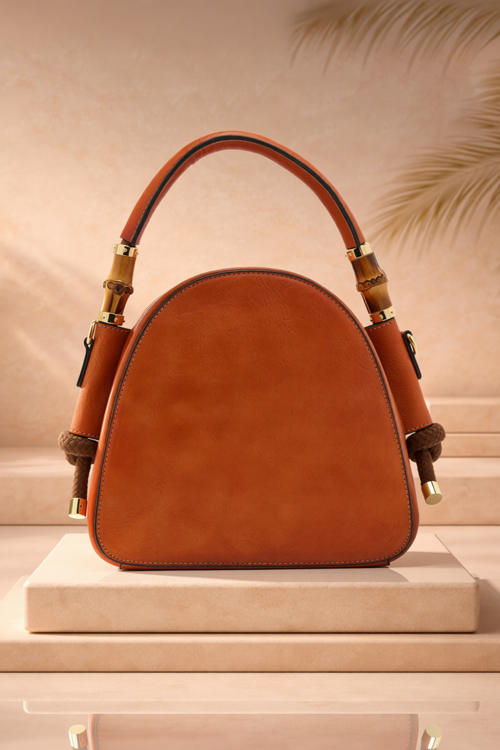 Trilliant Women's Genuine Leather Handbag - Mocha