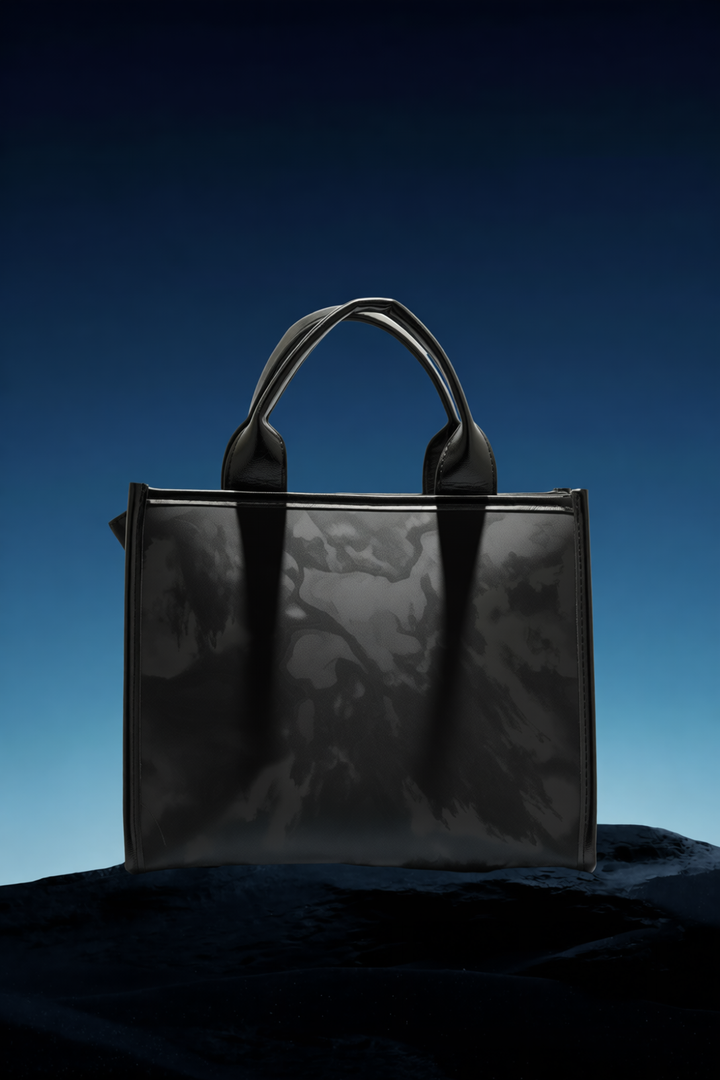 Love & Peace Mini Tote Bag – Black
