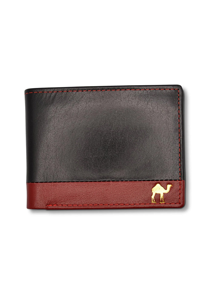 Men's Bi Fold Slim Wallet Soft Black Brown Genuine Leather RFID Blocking