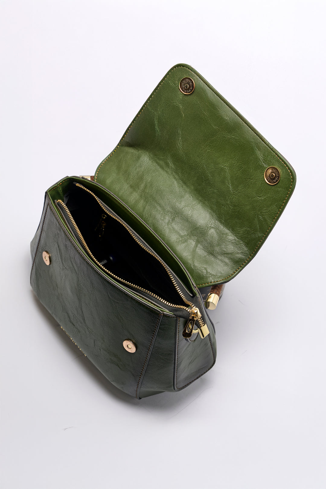 Aura Women's Genuine Leather Handbag - Emerald