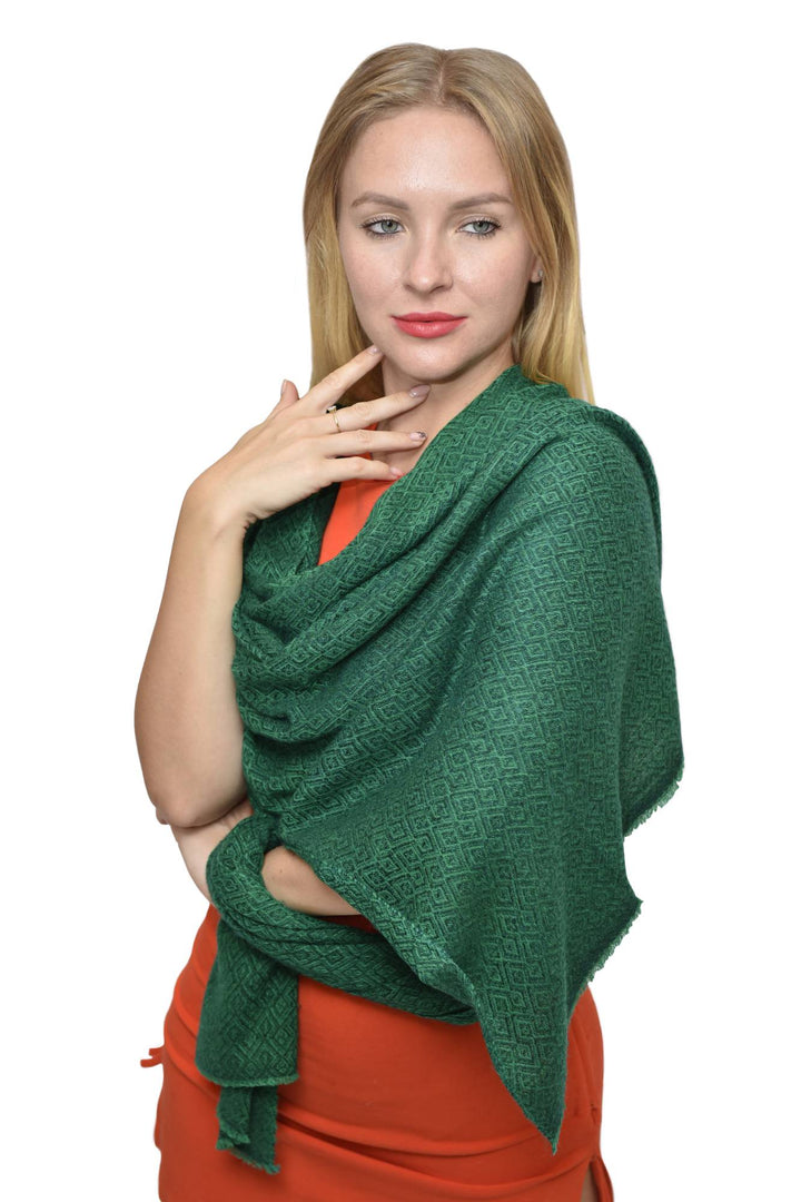 luxury camel wool shawl