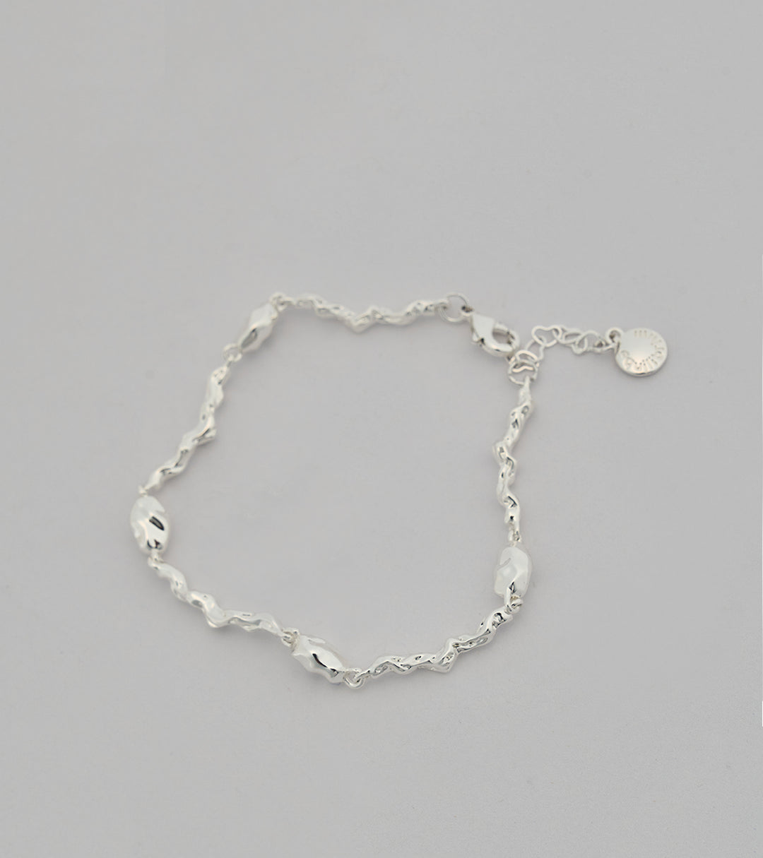 Fluid Sterling Silver Zircon Bracelet