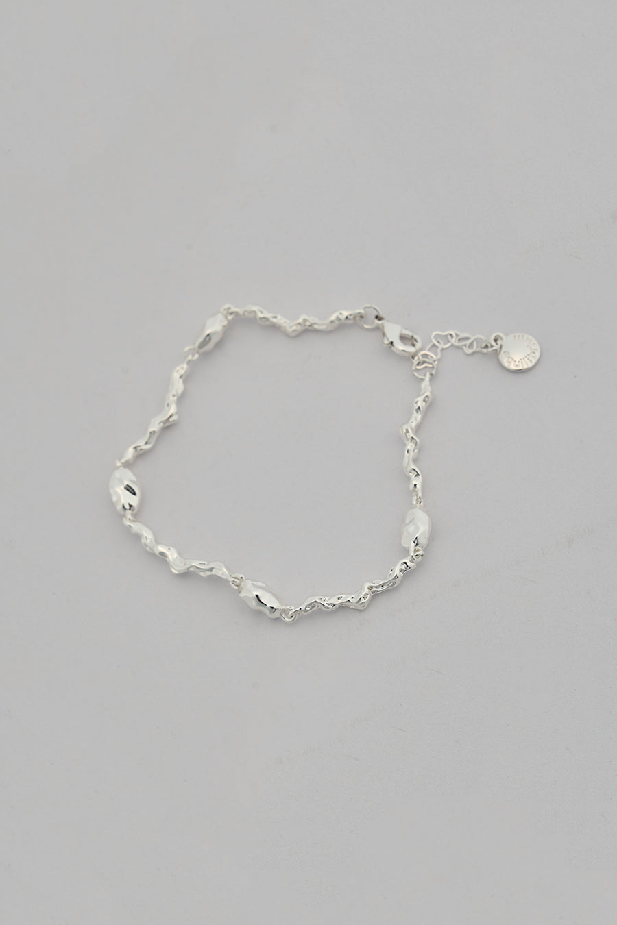 Fluid Sterling Silver Zircon Bracelet