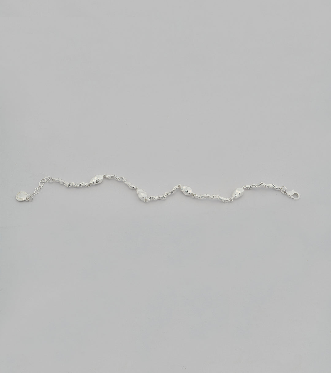 Fluid Sterling Silver Zircon Bracelet