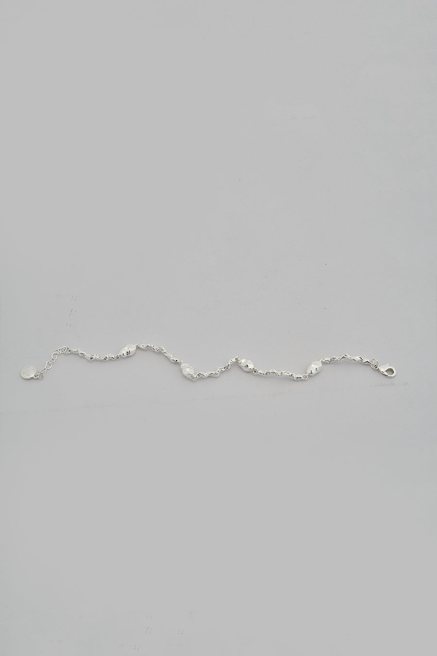 Fluid Sterling Silver Zircon Bracelet