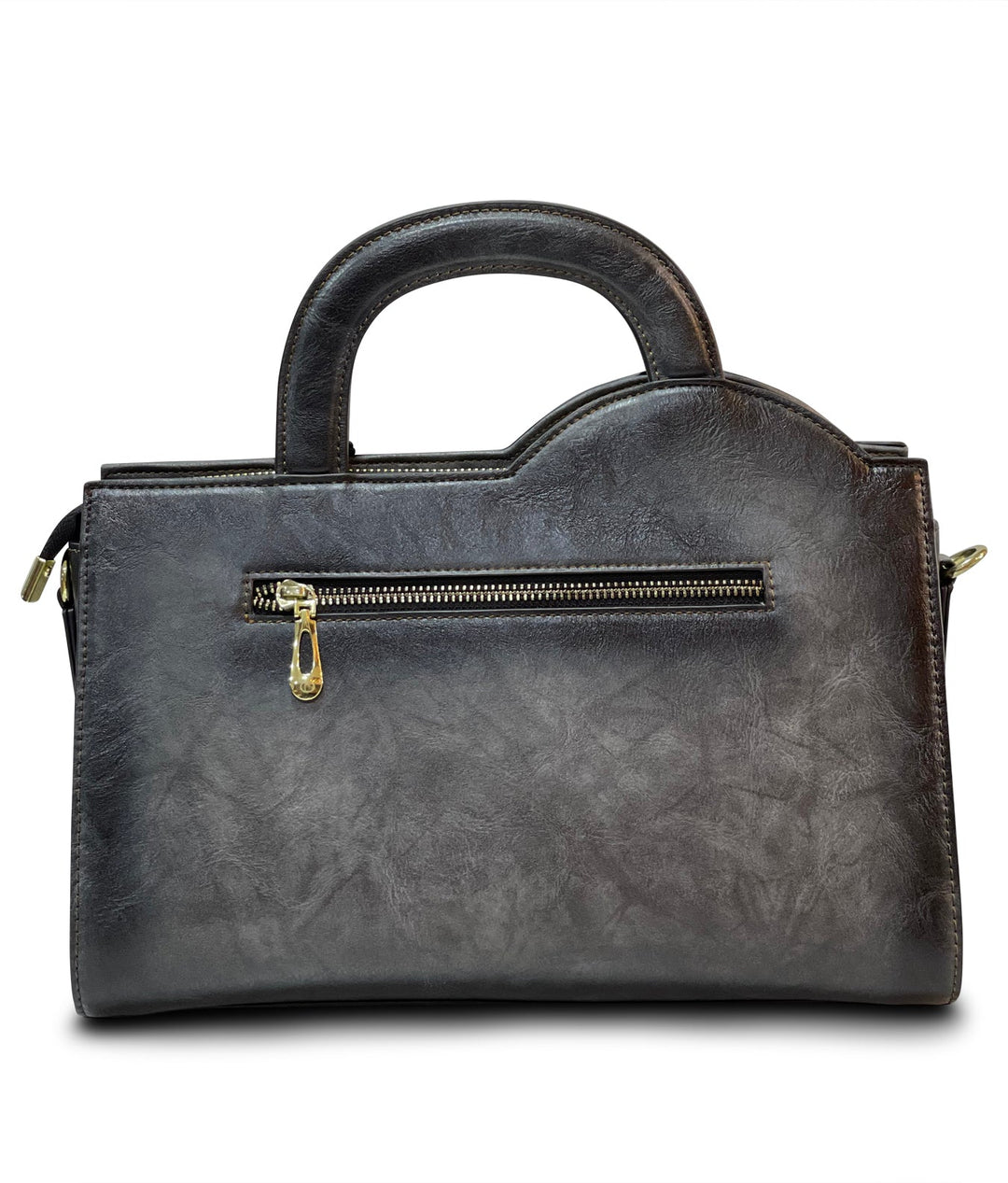 Mistique Women's Genuine Leather Handbag - Charcoal Grey