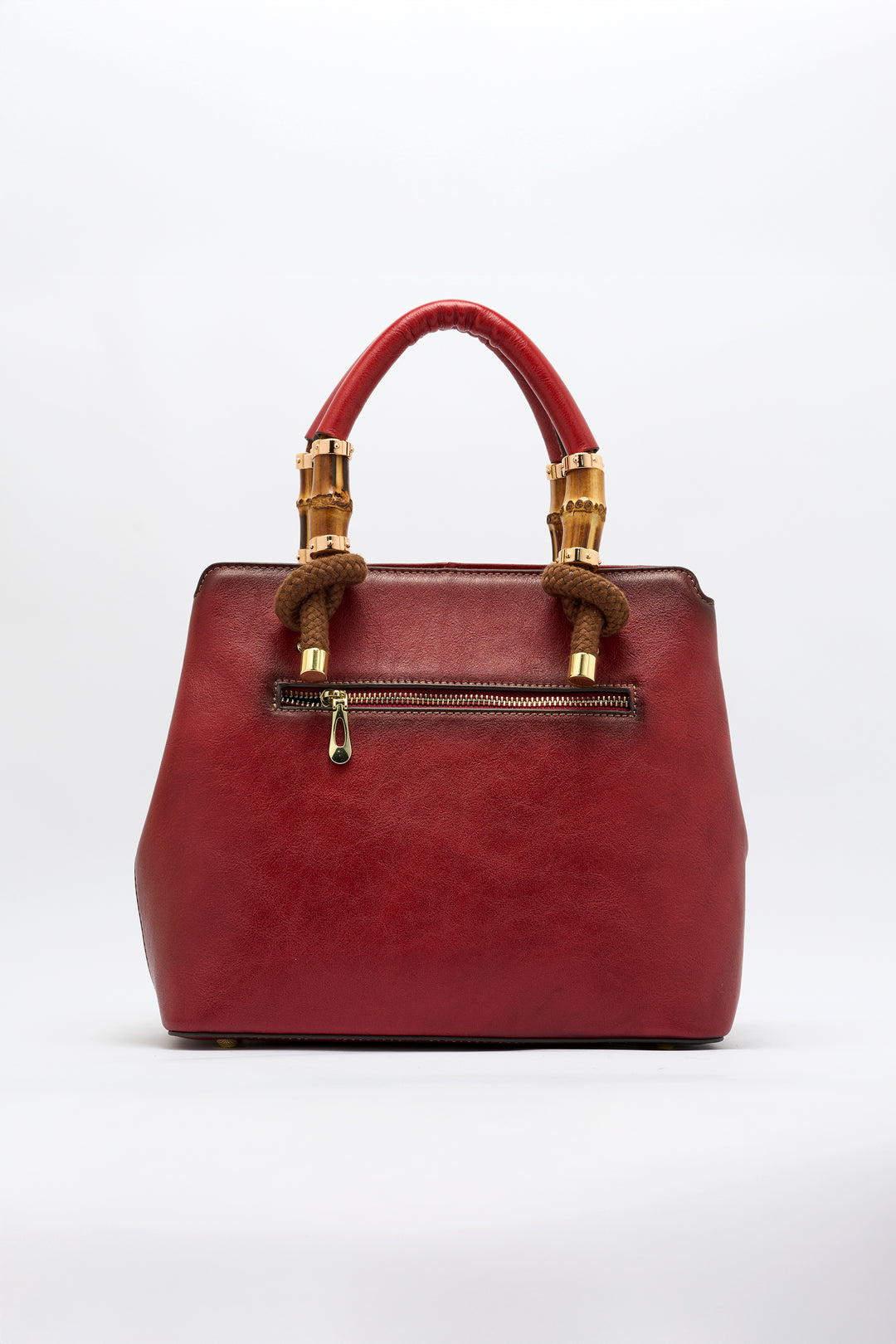 Laila Women's Genuine Leather Handbag - Crimson