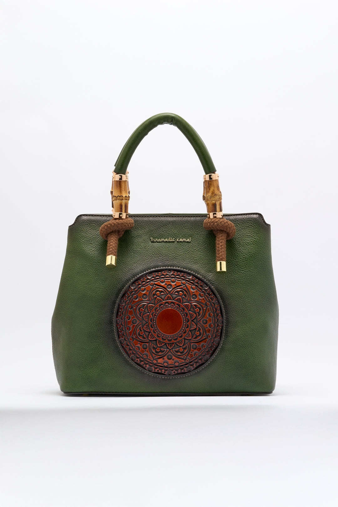 Laila Women's Genuine Leather Handbag - Emerald