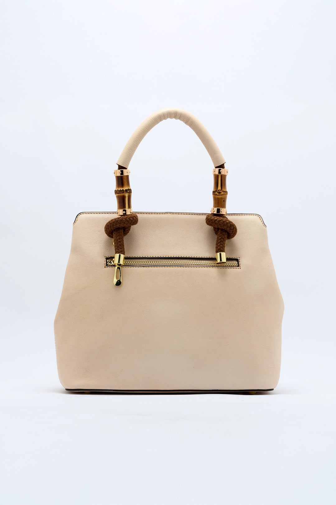 Laila Women's Genuine Leather Handbag - Ivory