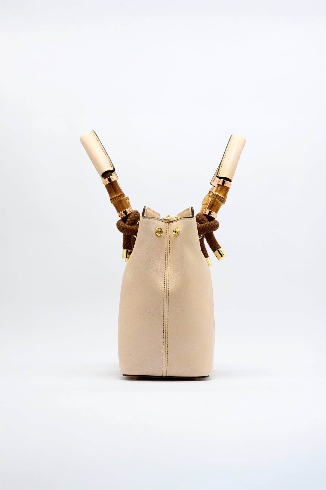 Laila Women's Genuine Leather Handbag - Ivory