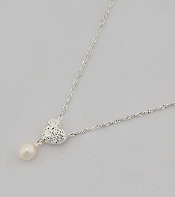 Love Sterling Silver Zircon Necklace