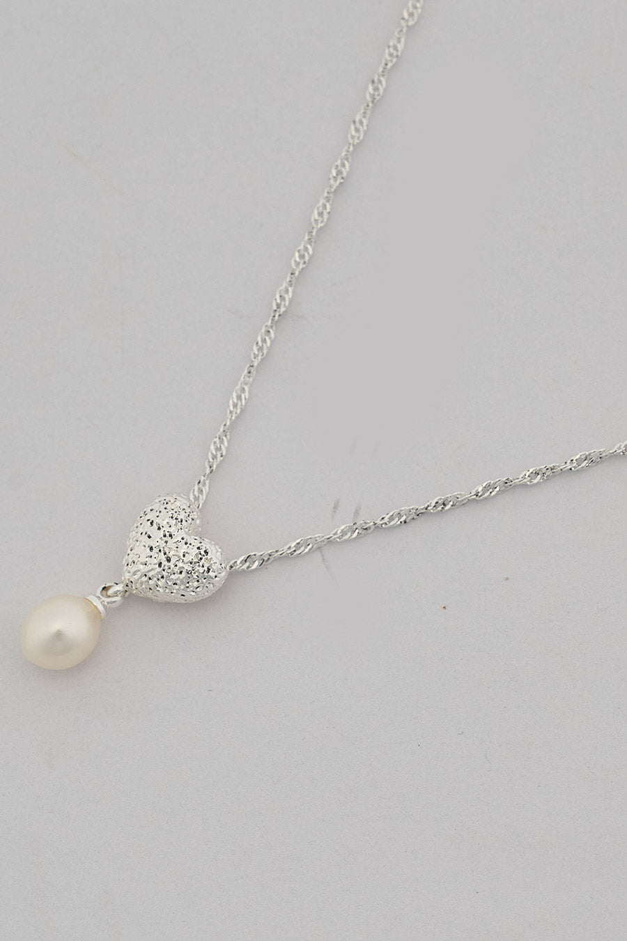 Love Sterling Silver Zircon Necklace