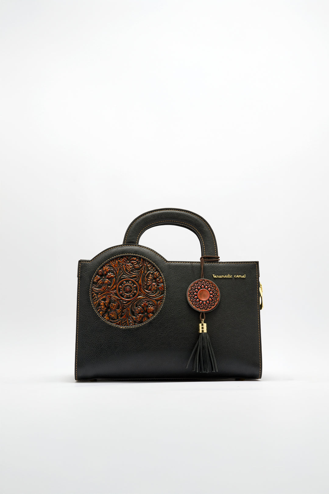 Mistique Women's Genuine Leather Handbag - Black
