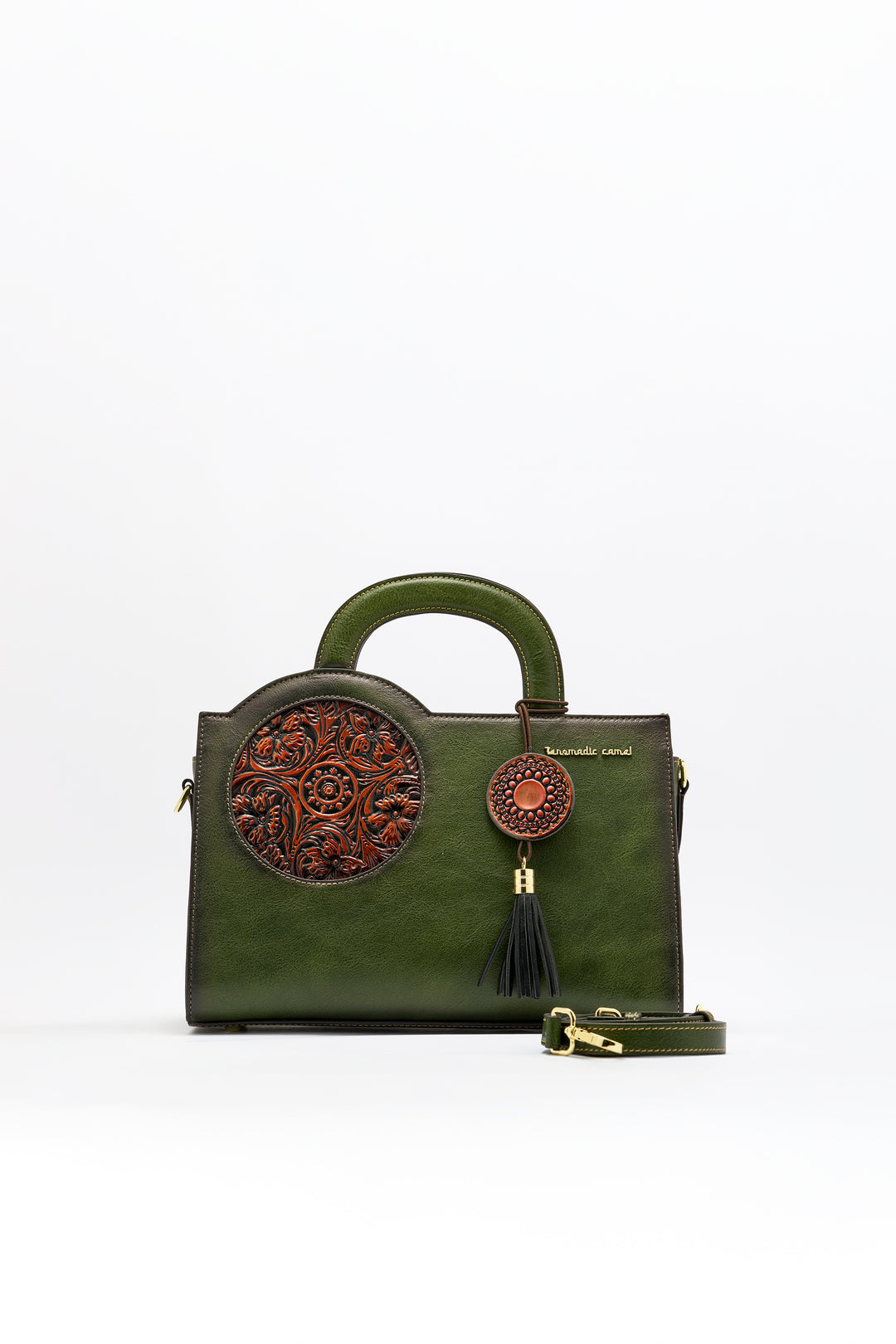 Mistique Women's Genuine Leather Handbag - Emerald