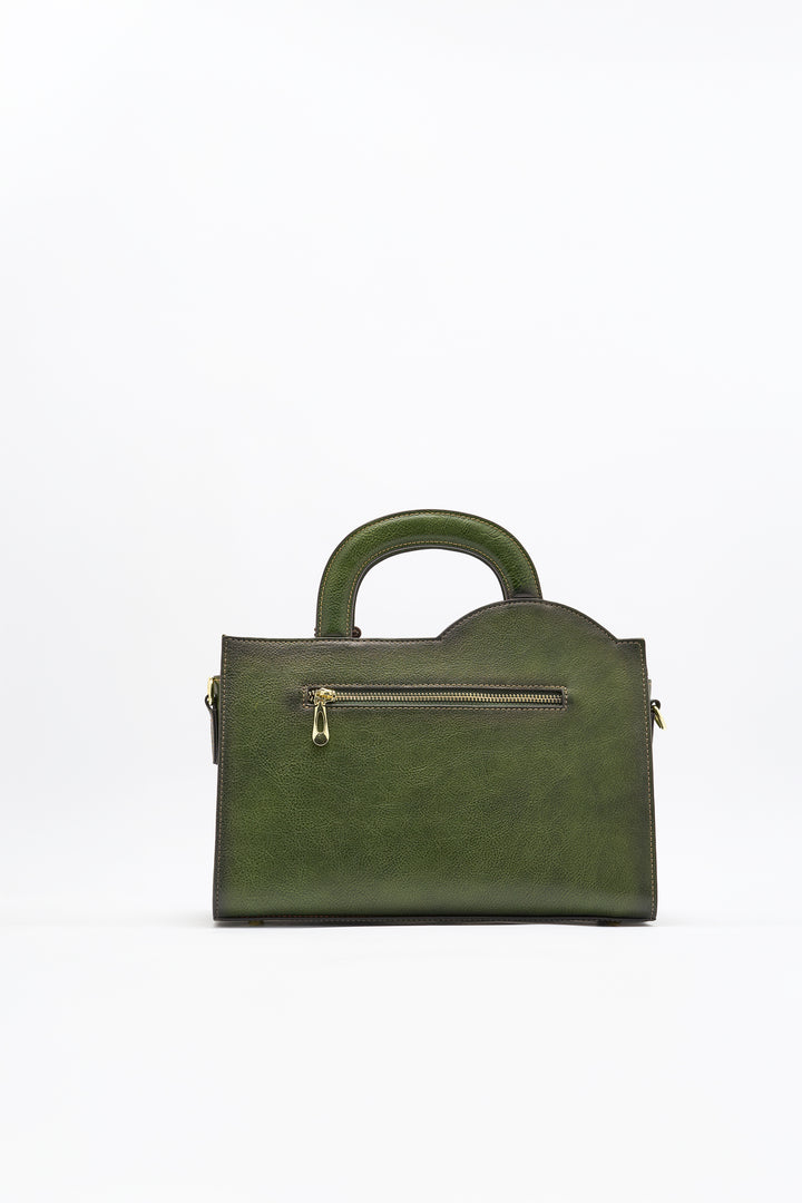 Mistique Women's Genuine Leather Handbag - Emerald