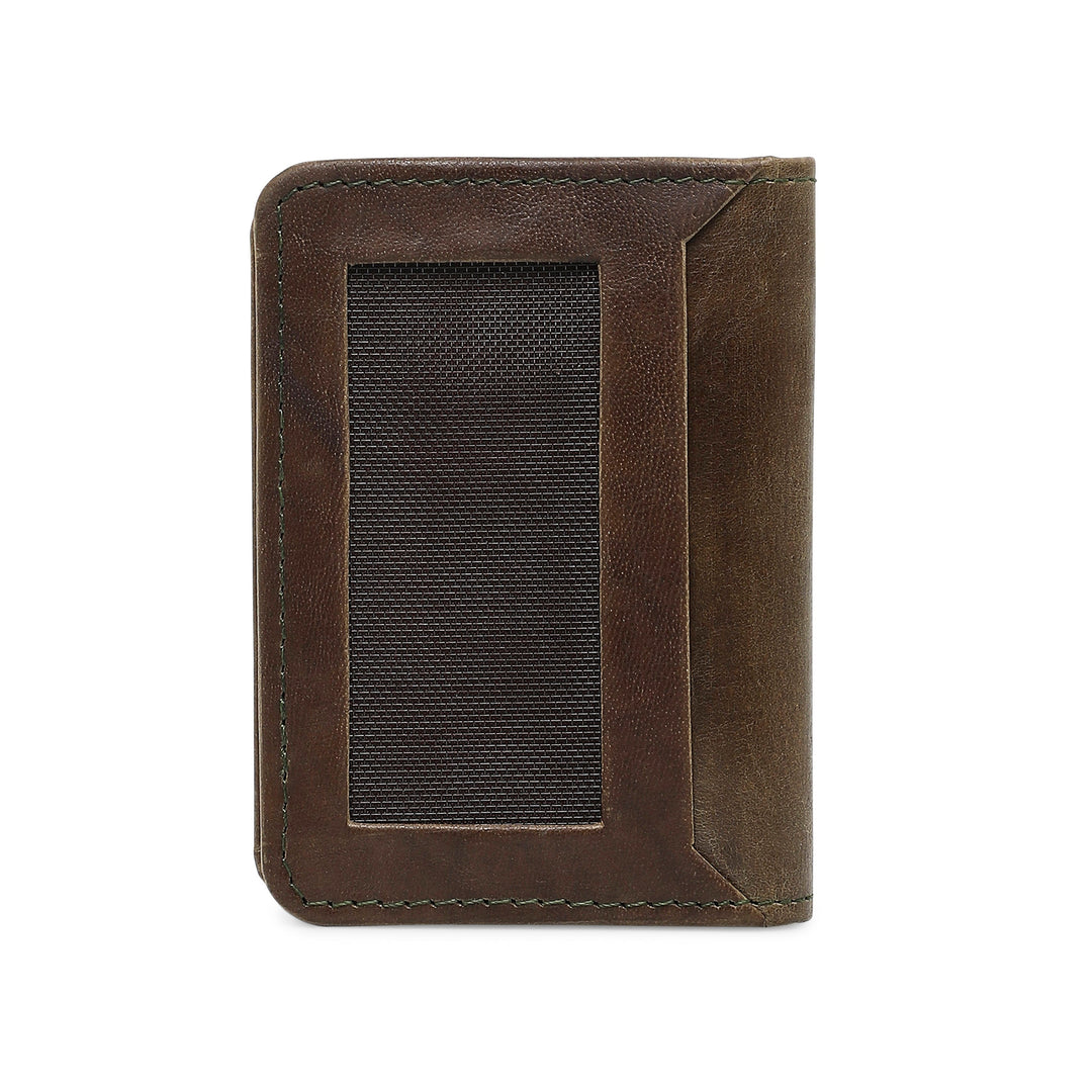 Ninja Genuine Leather Card Holder - Green