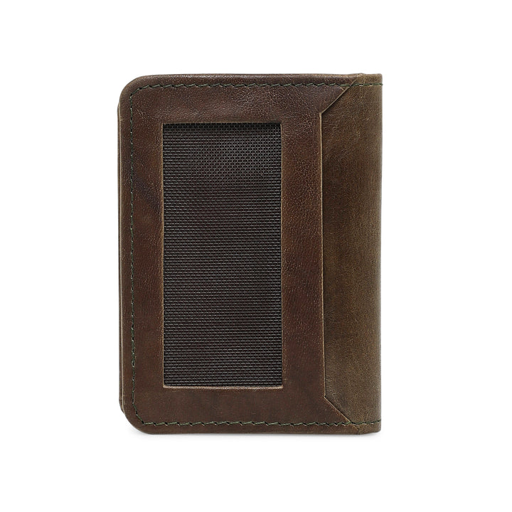 Ninja Genuine Leather Card Holder - Green