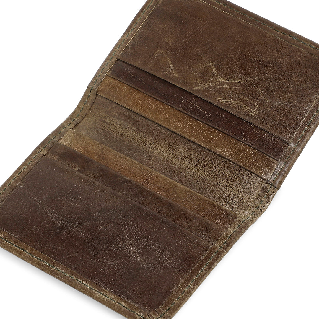 Ninja Genuine Leather Card Holder - Green