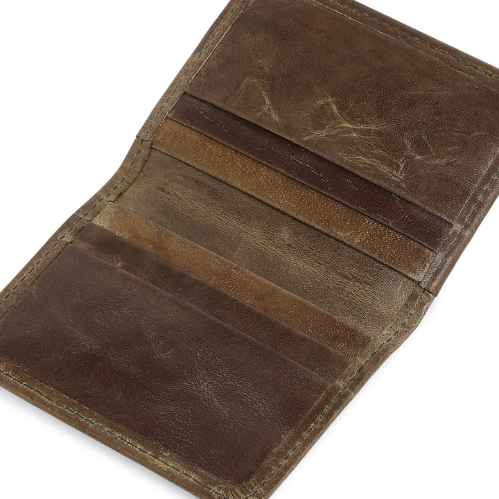 Ninja Genuine Leather Card Holder - Green