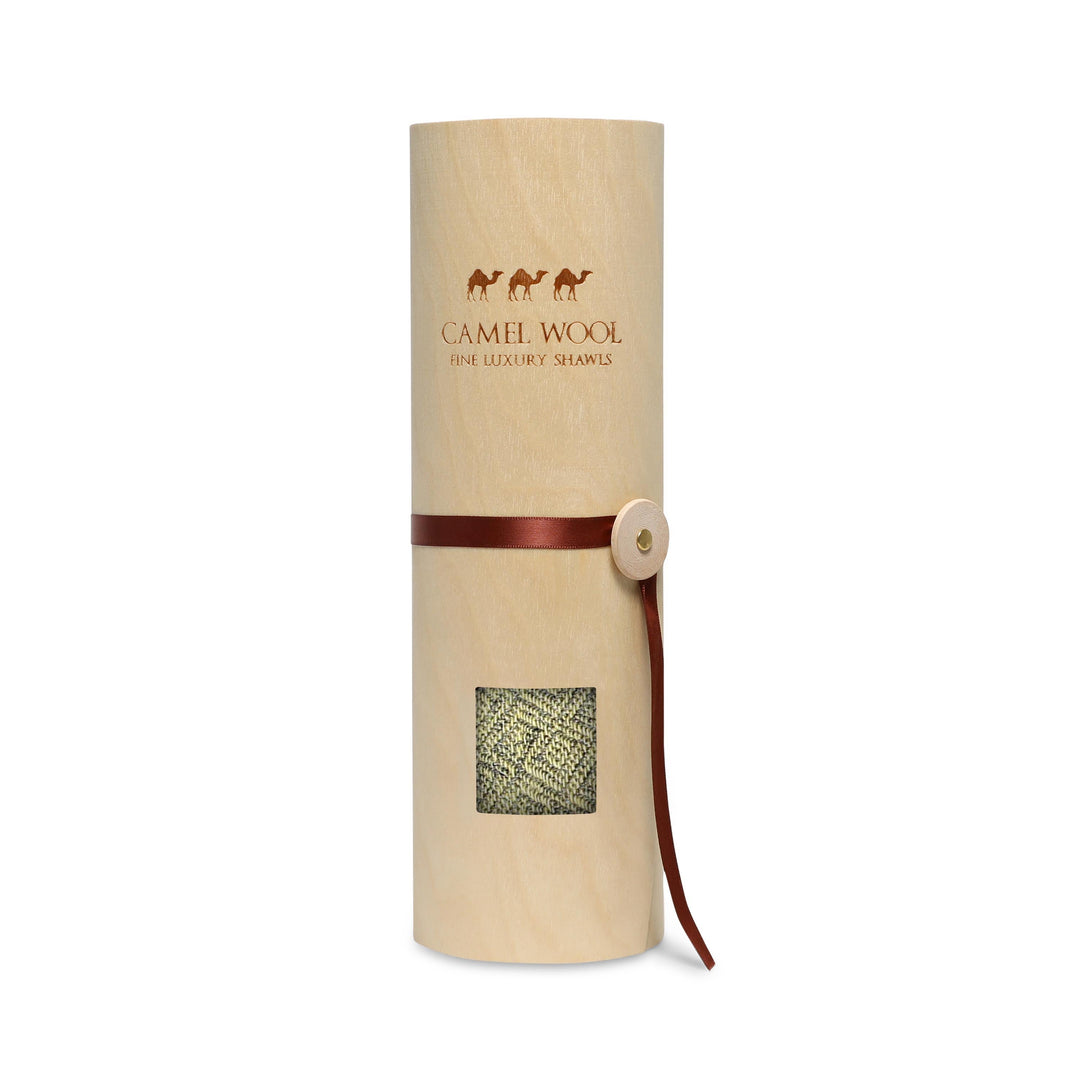 Camel Wool Luxury Scarf Lime Yellow Diamond Nomadic Camel camel-wool-luxury-scarf-lime-yellow-diamond-nomadic-camel