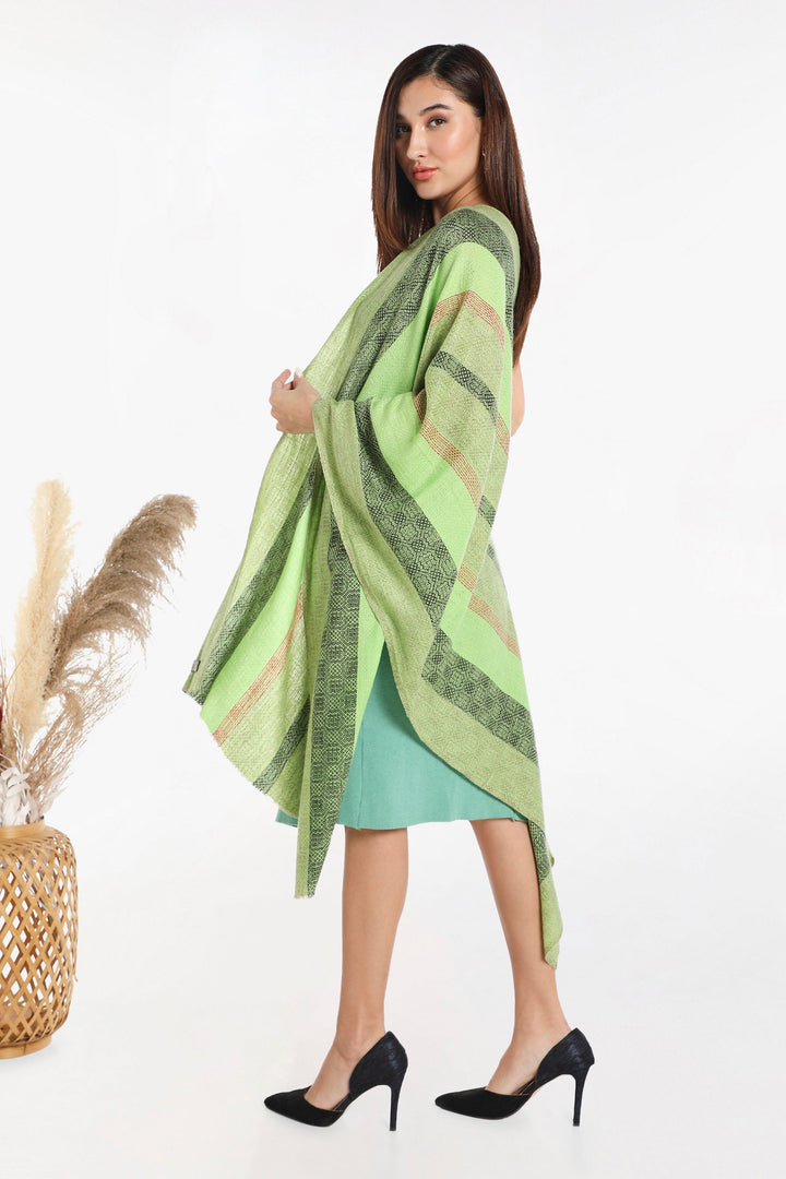 Camel Wool Luxury Scarf - Parrot Window