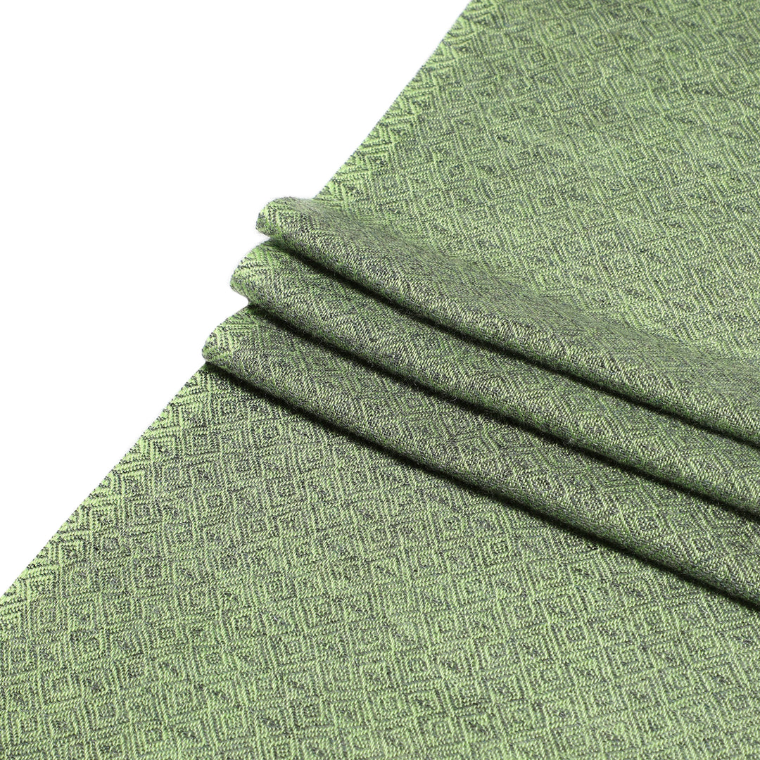 Camel Wool Luxury Scarf - Parrot Diamond