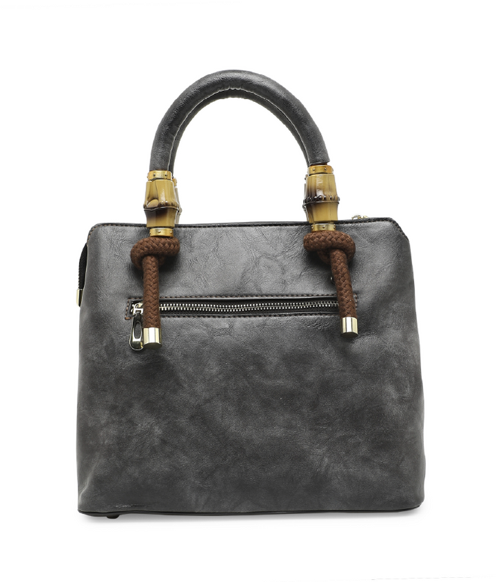 Laila Women's Genuine Leather Handbag - Grey