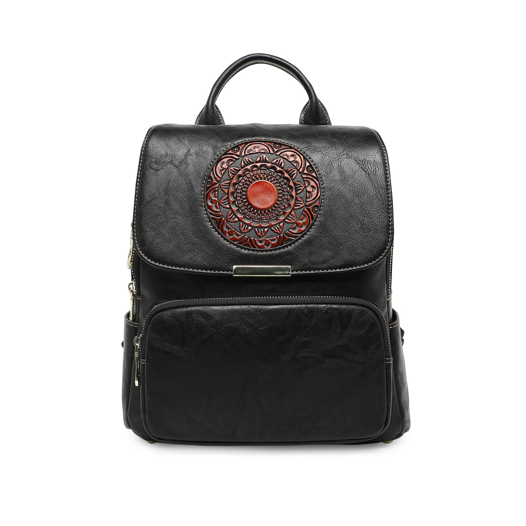 camel leather backpack black Buy Halo Women's Genuine Leather Backpack