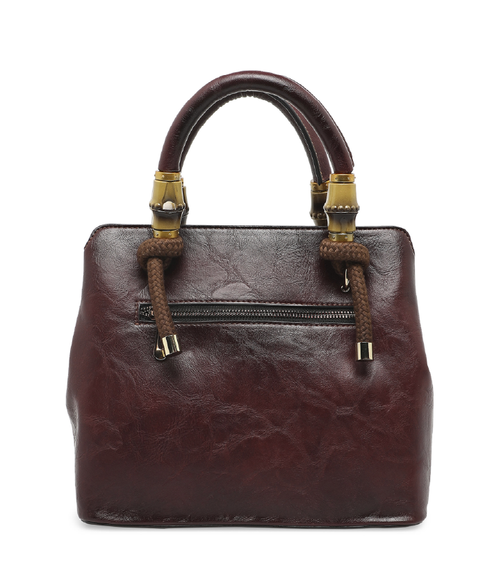 Laila Women's Genuine Leather Handbag - Wine