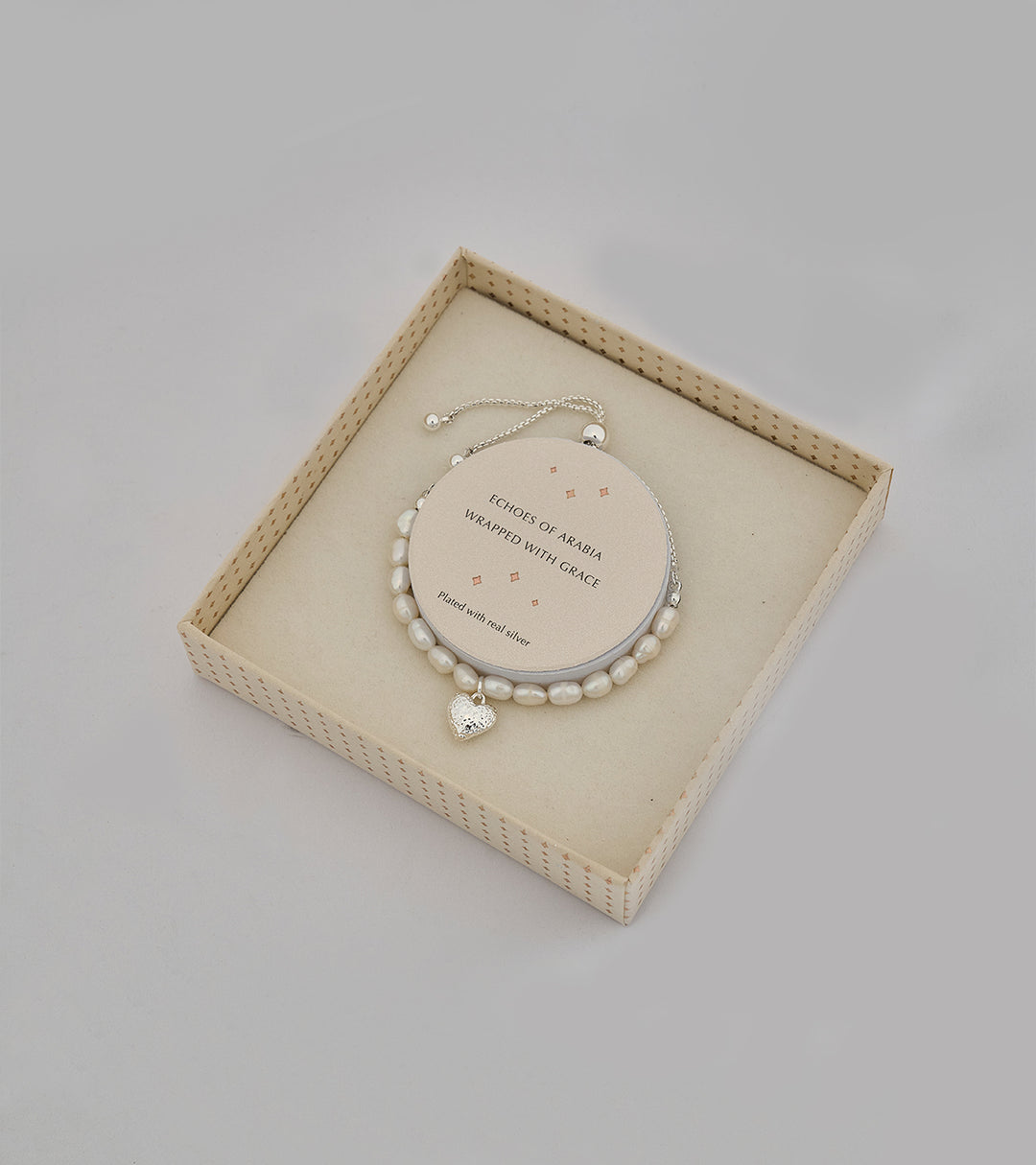 Pearly Sterling Silver Zircon Bracelet