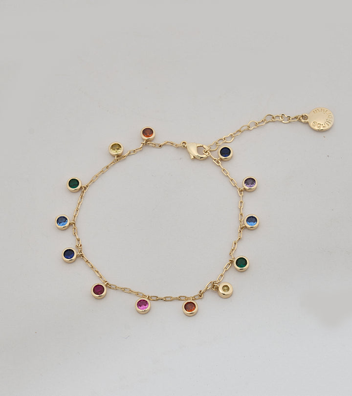 Qaws Sterling Silver Zircon Bracelet