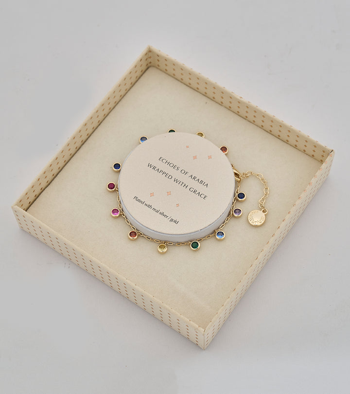 Qaws Sterling Silver Zircon Bracelet