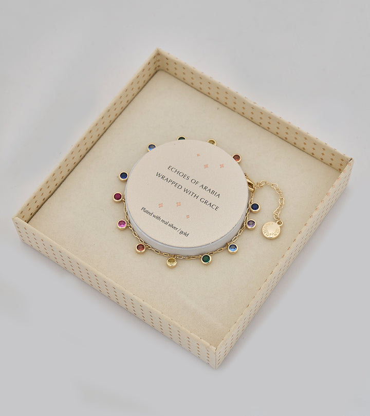 Qaws Sterling Silver Zircon Bracelet