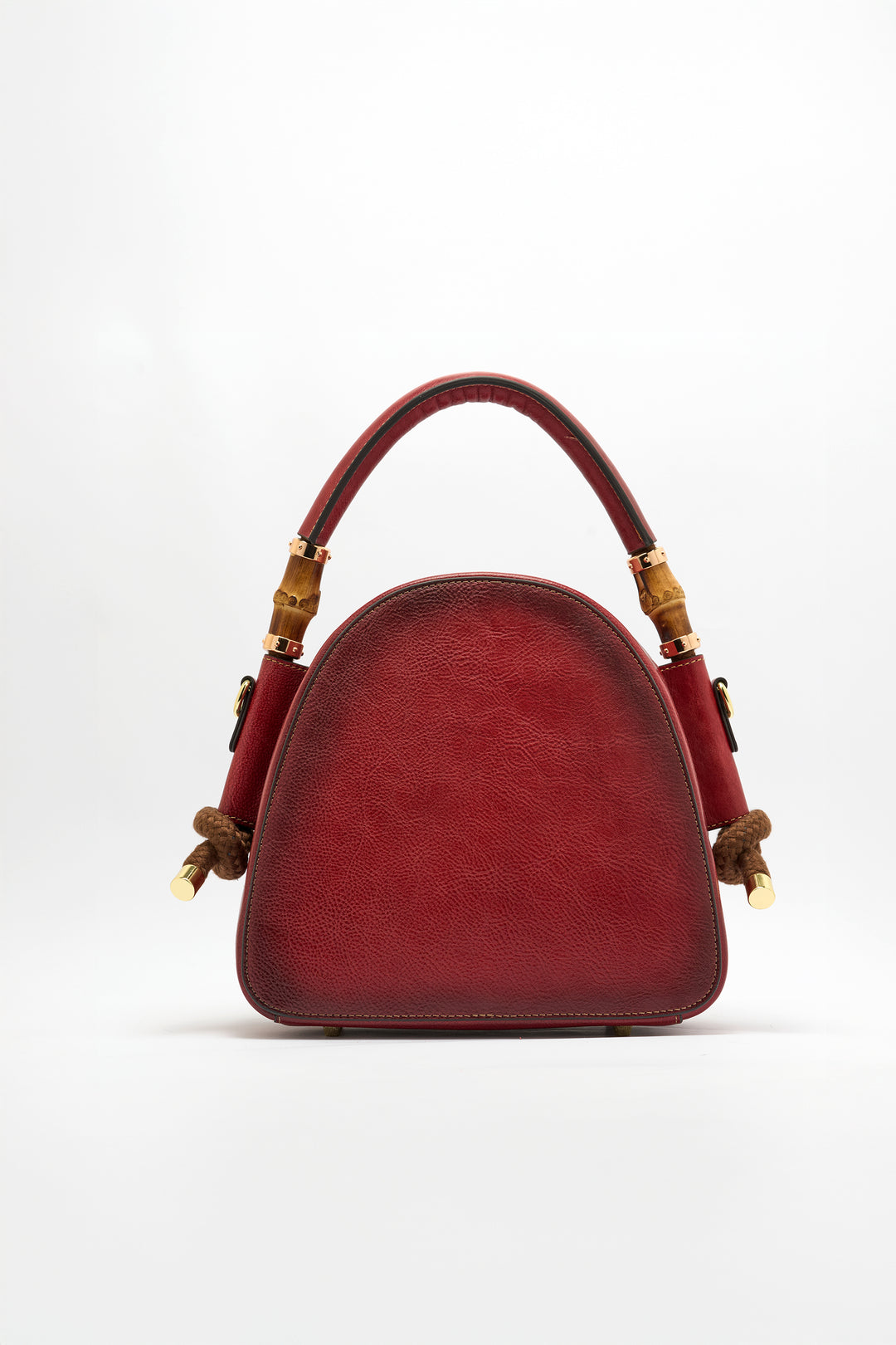 Trilliant Women's Genuine Leather Handbag - Crimson