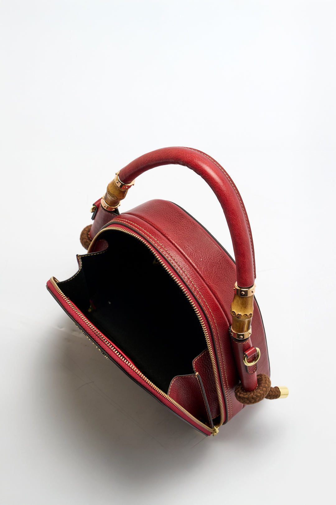 Trilliant Women's Genuine Leather Handbag - Crimson