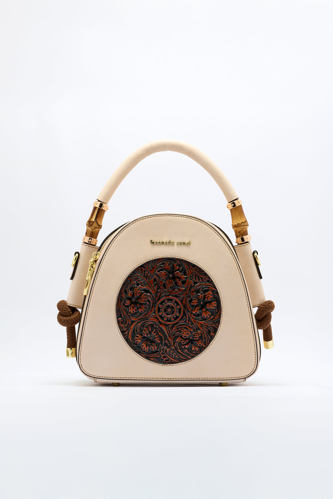 Trilliant Women's Genuine Leather Handbag - Ivory