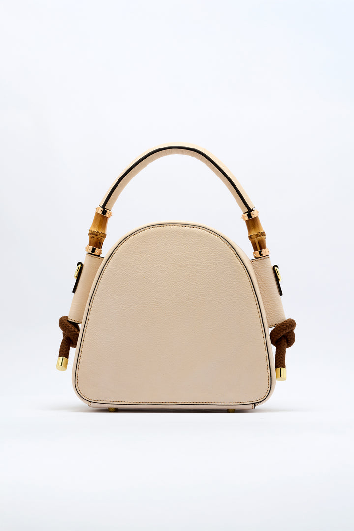 Trilliant Women's Genuine Leather Handbag - Ivory